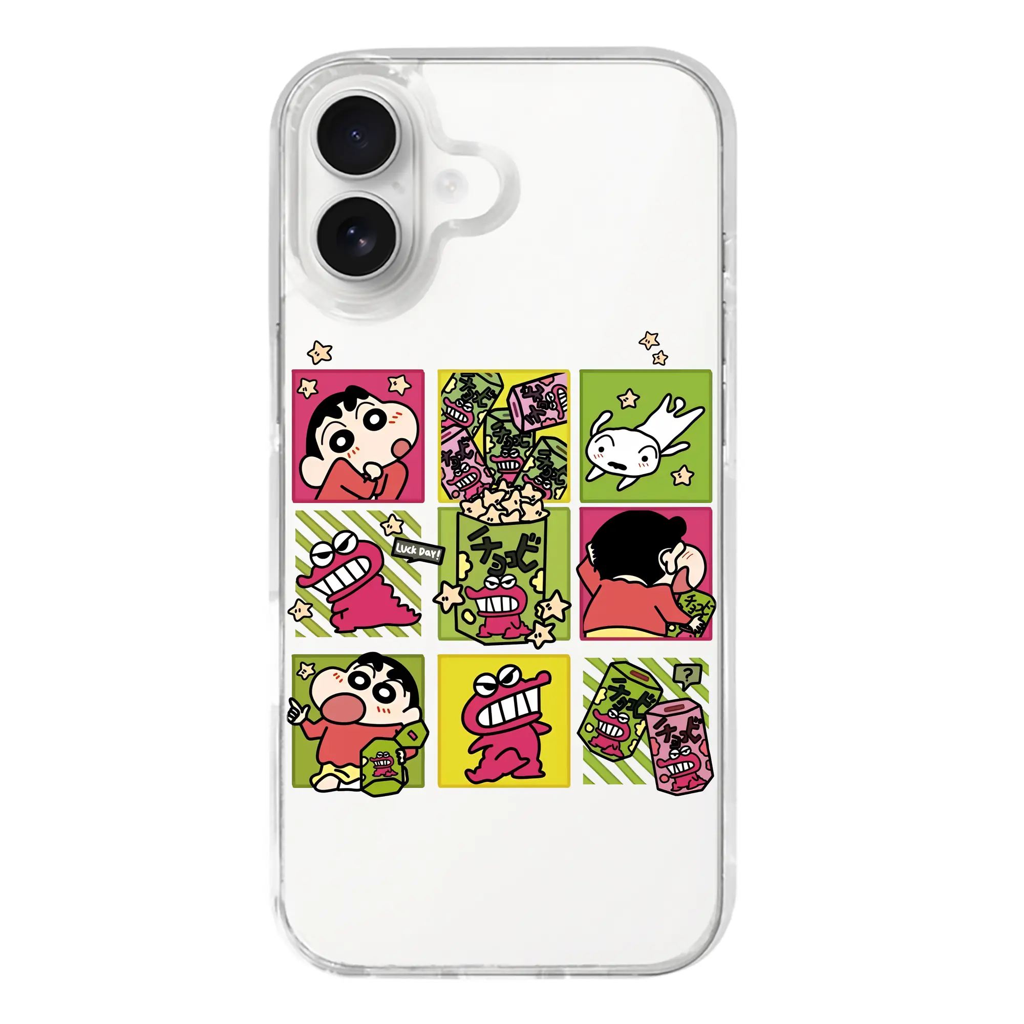 クレヨンしんちゃん グッズ 野原 しんのすけ - iPhone 17シリーズ 透明スマホケース – 薄型・耐衝撃・精密フィット保護カバー